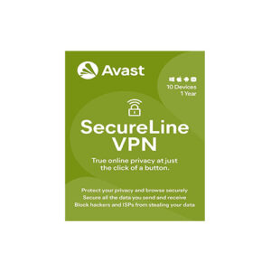 Avast SecureLine VPN | 10 Devices, 1 Year Subscription